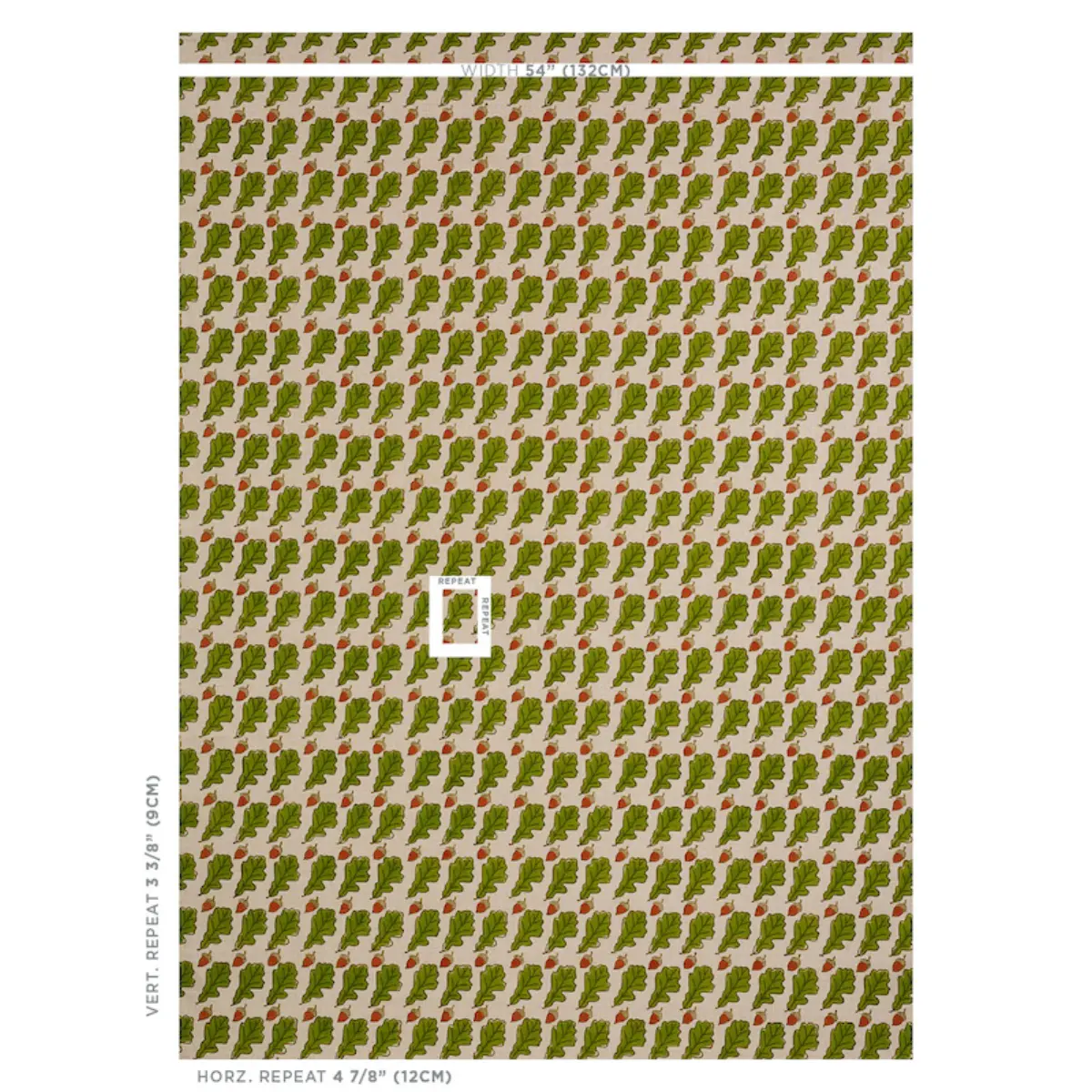 OAK HAND BLOCK PRINT_ GREEN