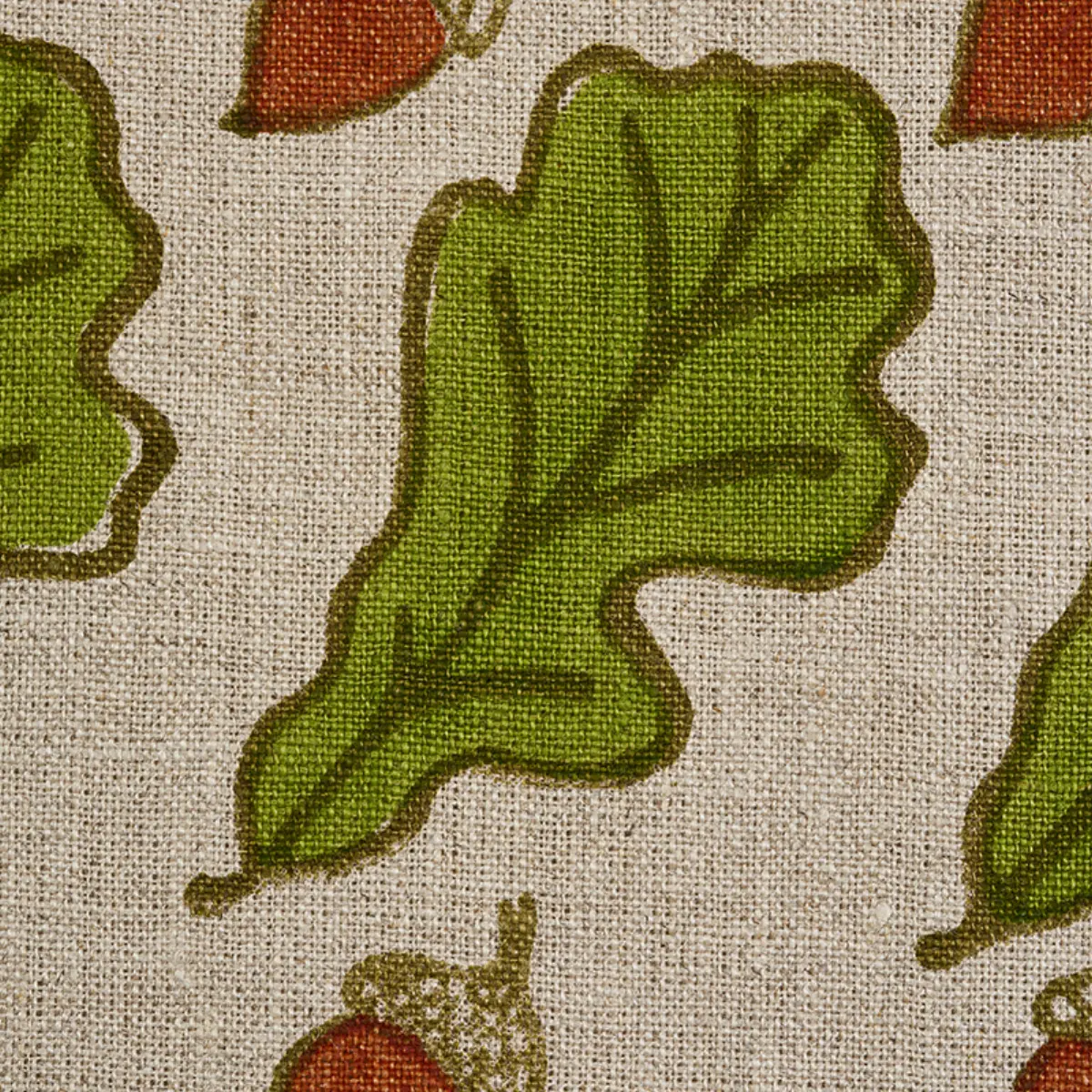 OAK HAND BLOCK PRINT_ GREEN