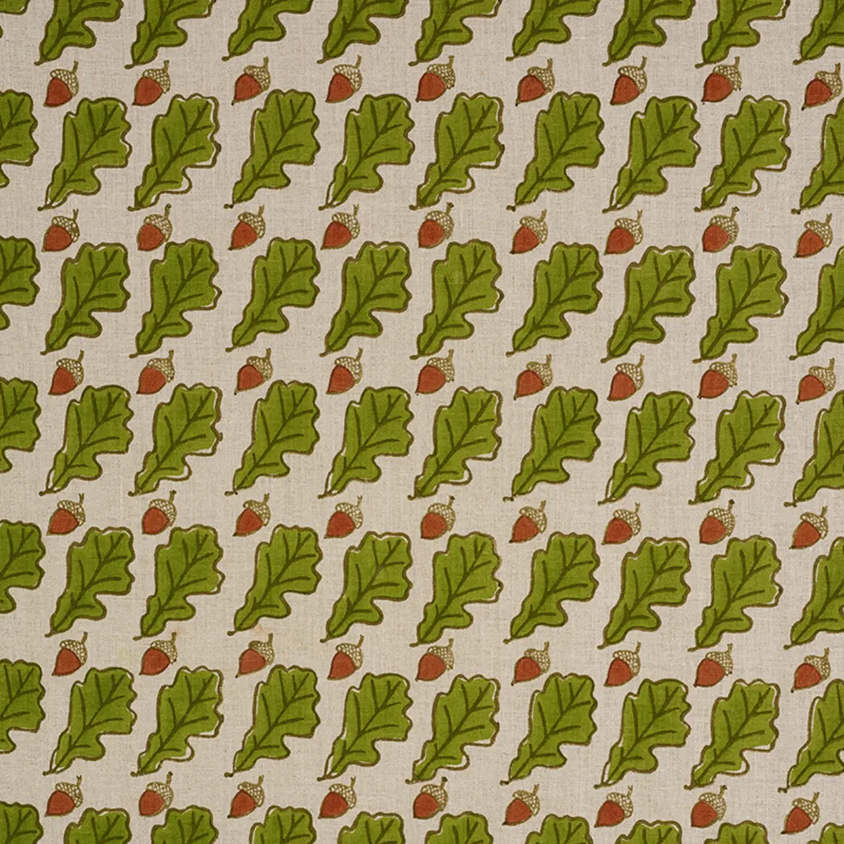 OAK HAND BLOCK PRINT_ GREEN