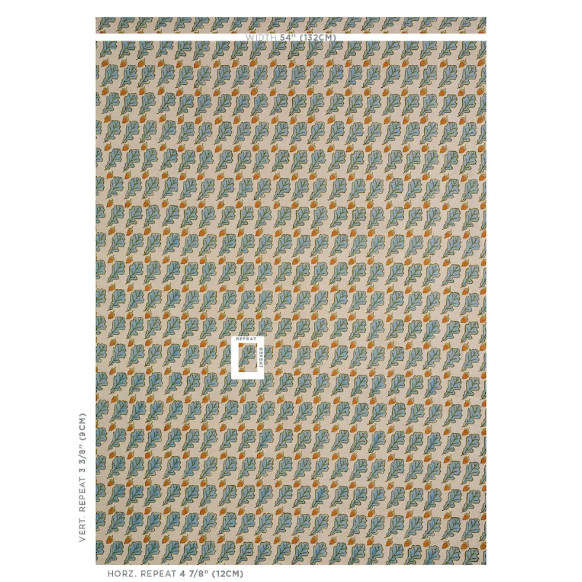 OAK HAND BLOCK PRINT_ BLUE