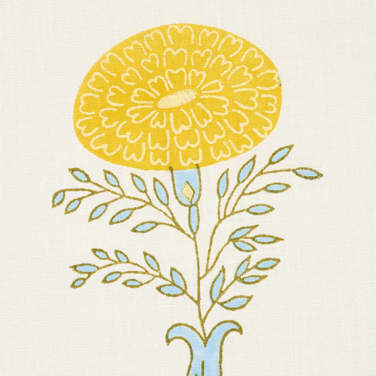 MARIGOLD HAND BLOCK PRINT_ YELLOW