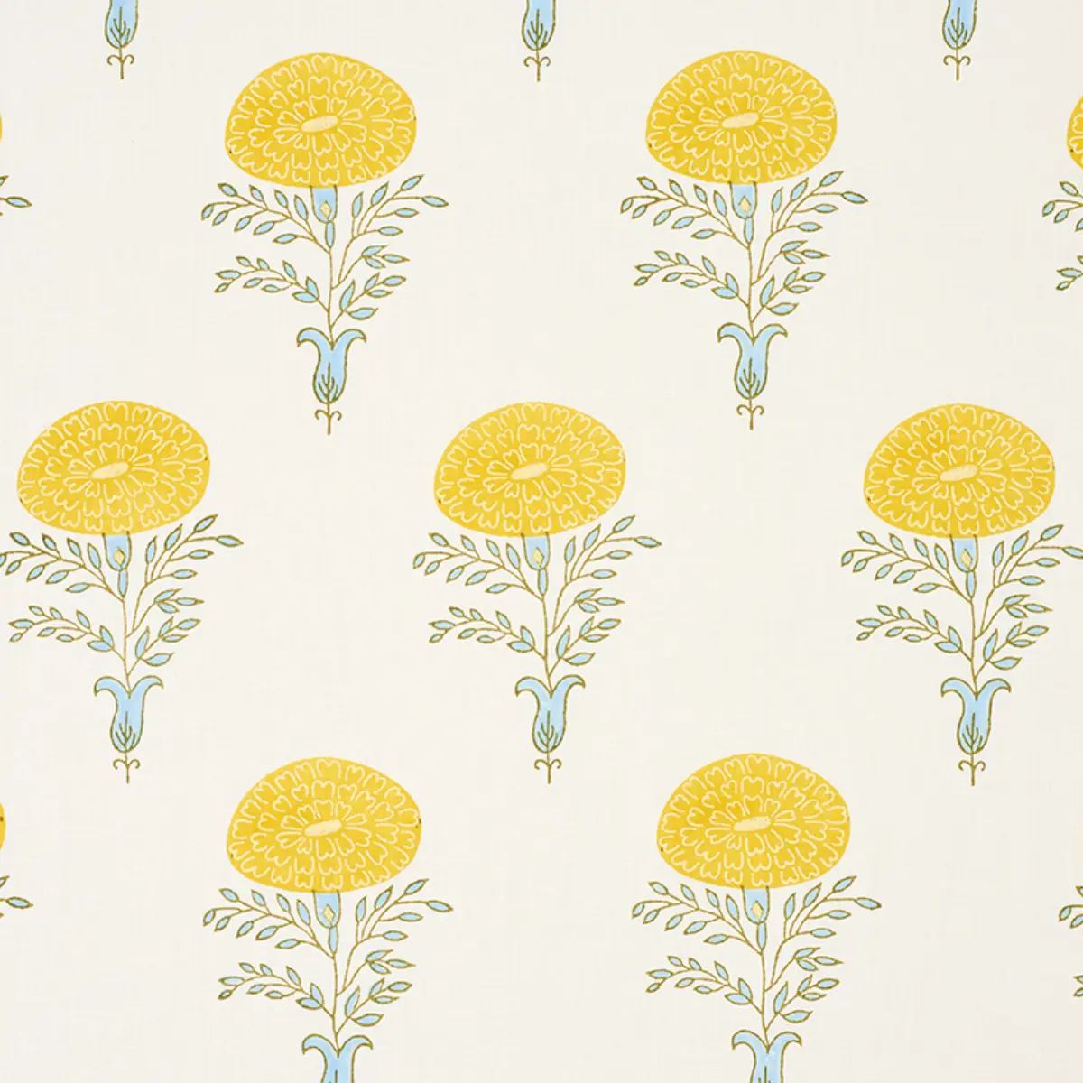 MARIGOLD HAND BLOCK PRINT_ YELLOW