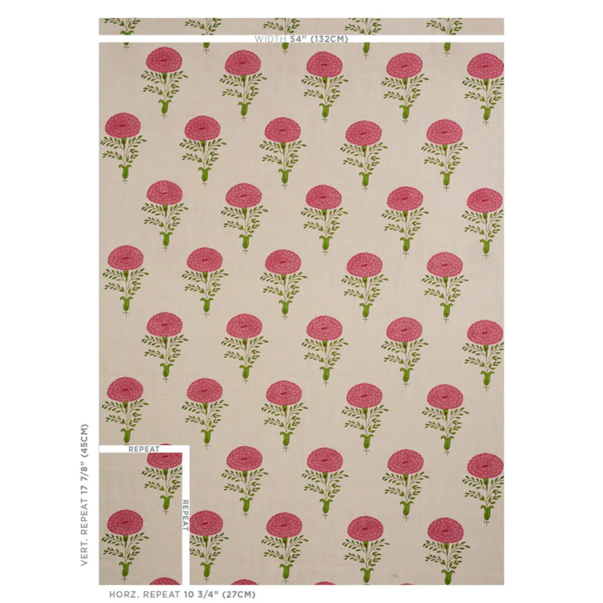 MARIGOLD HAND BLOCK PRINT_ PINK