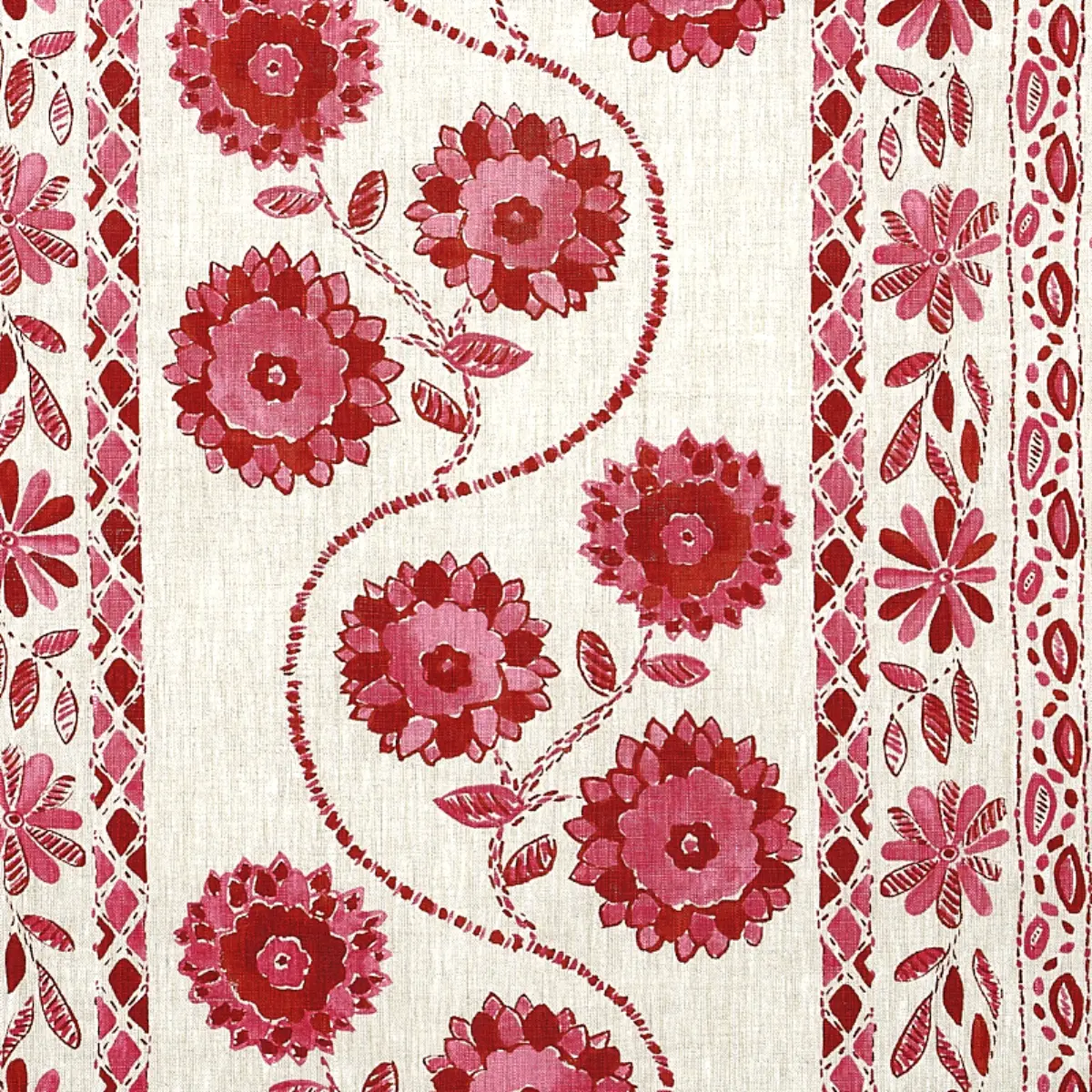 ZINNIA HANDMADE PRINT_ PINK