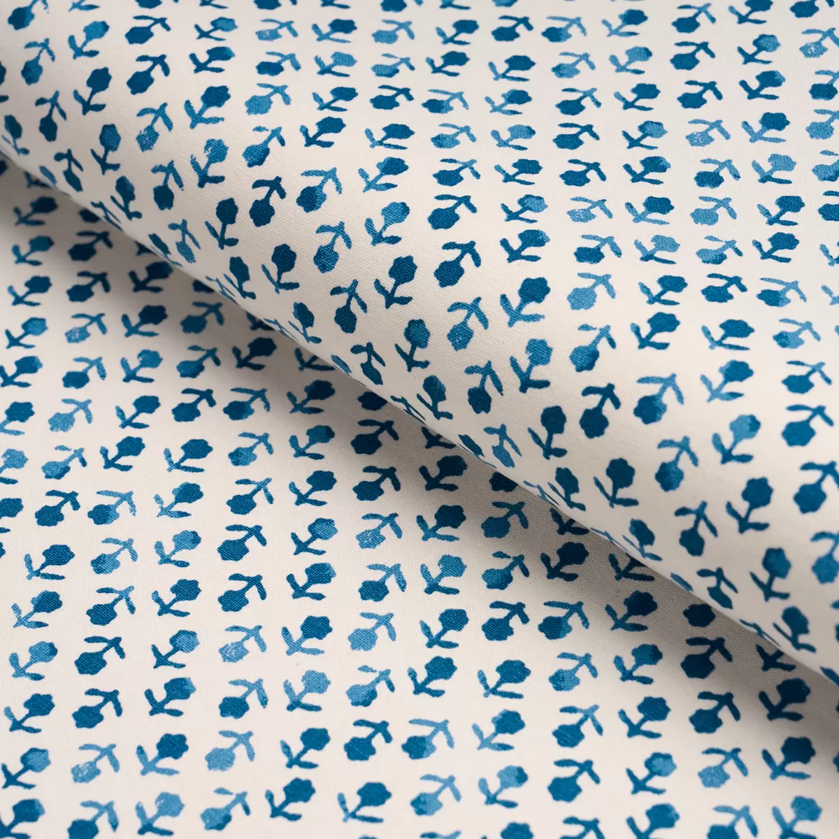 BEATRIZ HANDPRINT_ COBALT