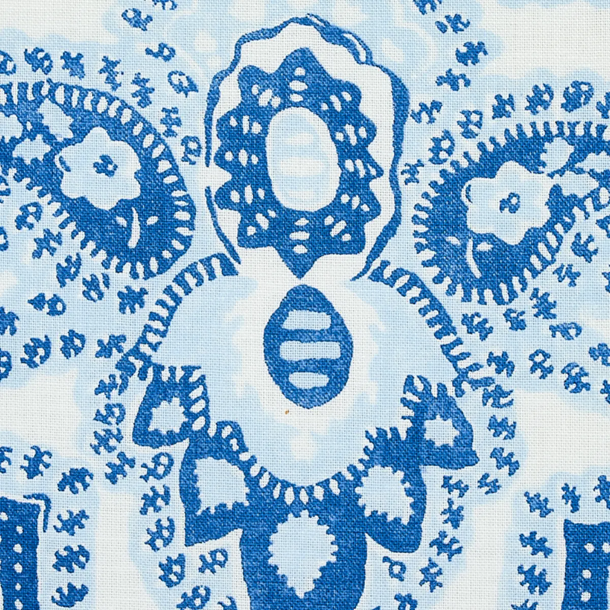 AMALIA MEDALLION HANDMADE PRINT_ BLUE