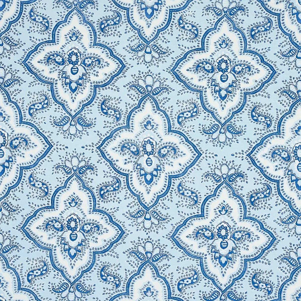 AMALIA MEDALLION HANDMADE PRINT_ BLUE