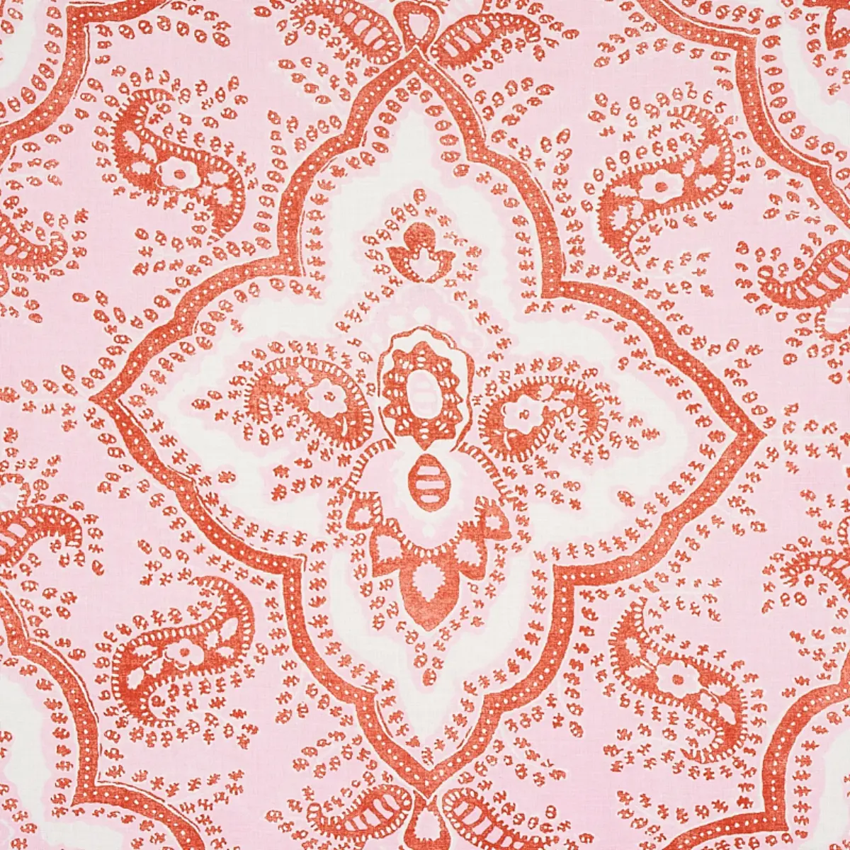 AMALIA MEDALLION HANDMADE PRINT_ PINK