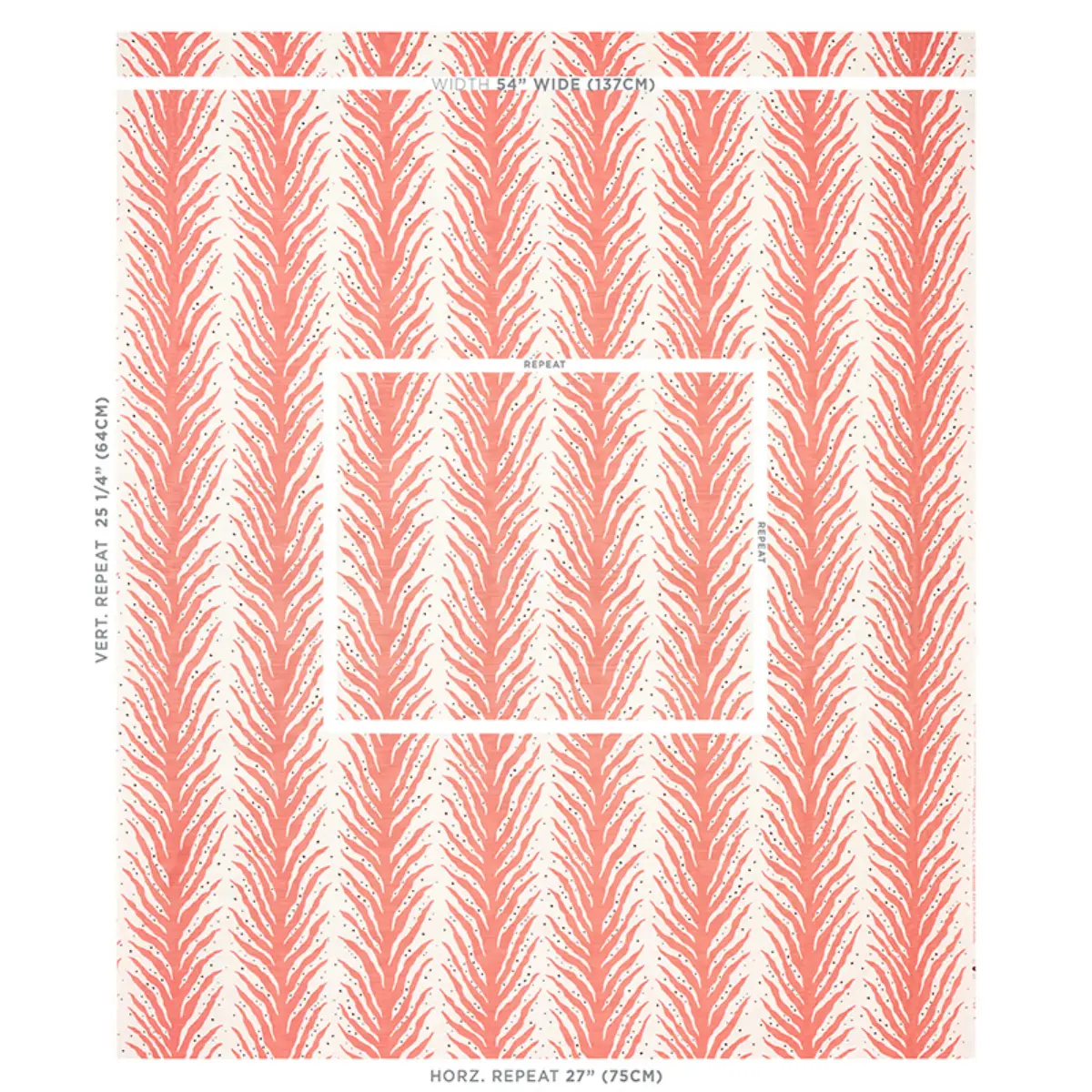 Creeping Fern Print_ CORAL