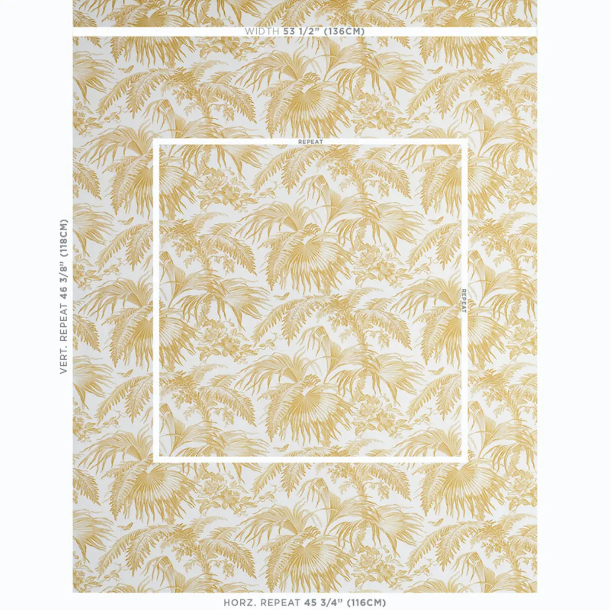TOILE TROPIQUE_ GOLD