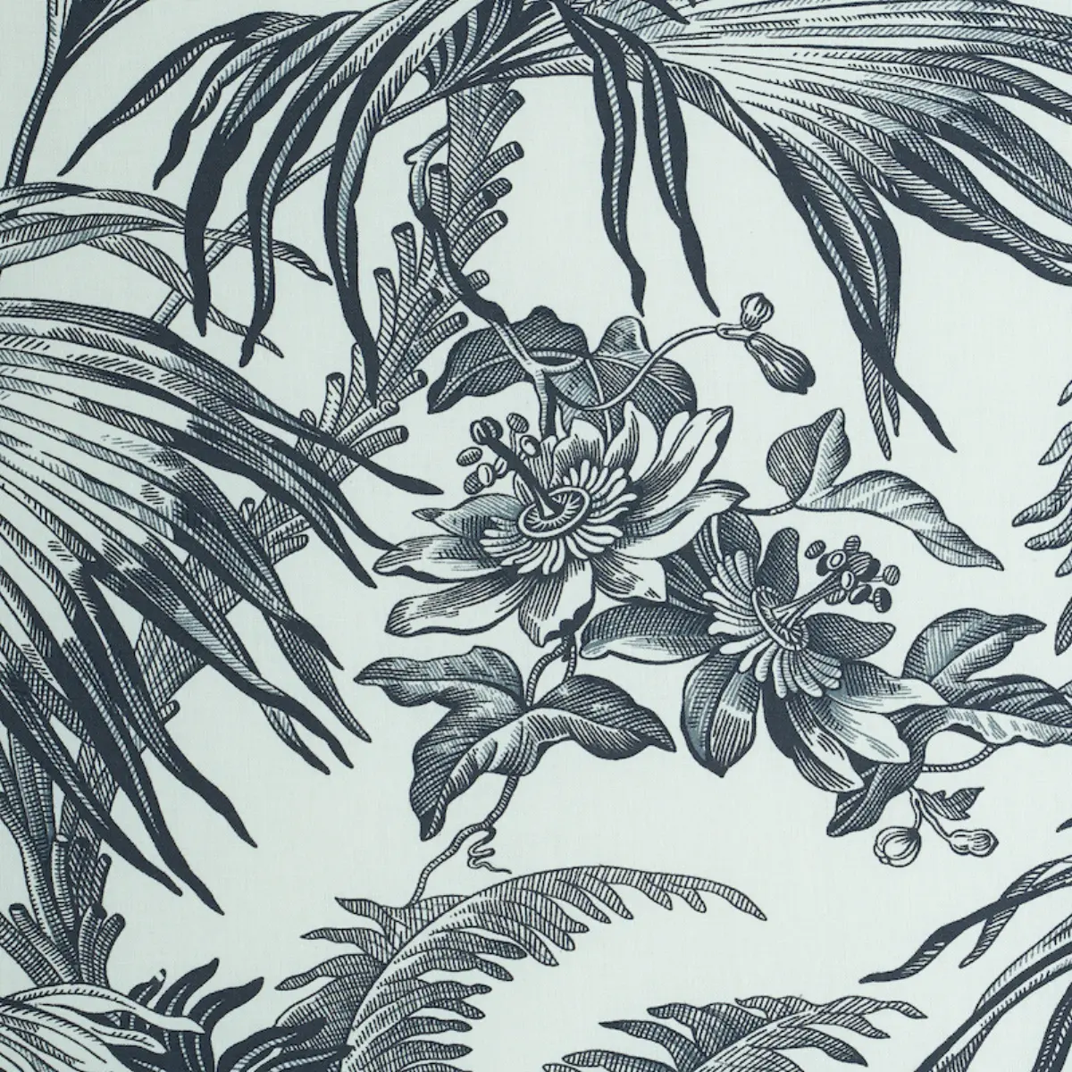 TOILE TROPIQUE_ BLACK