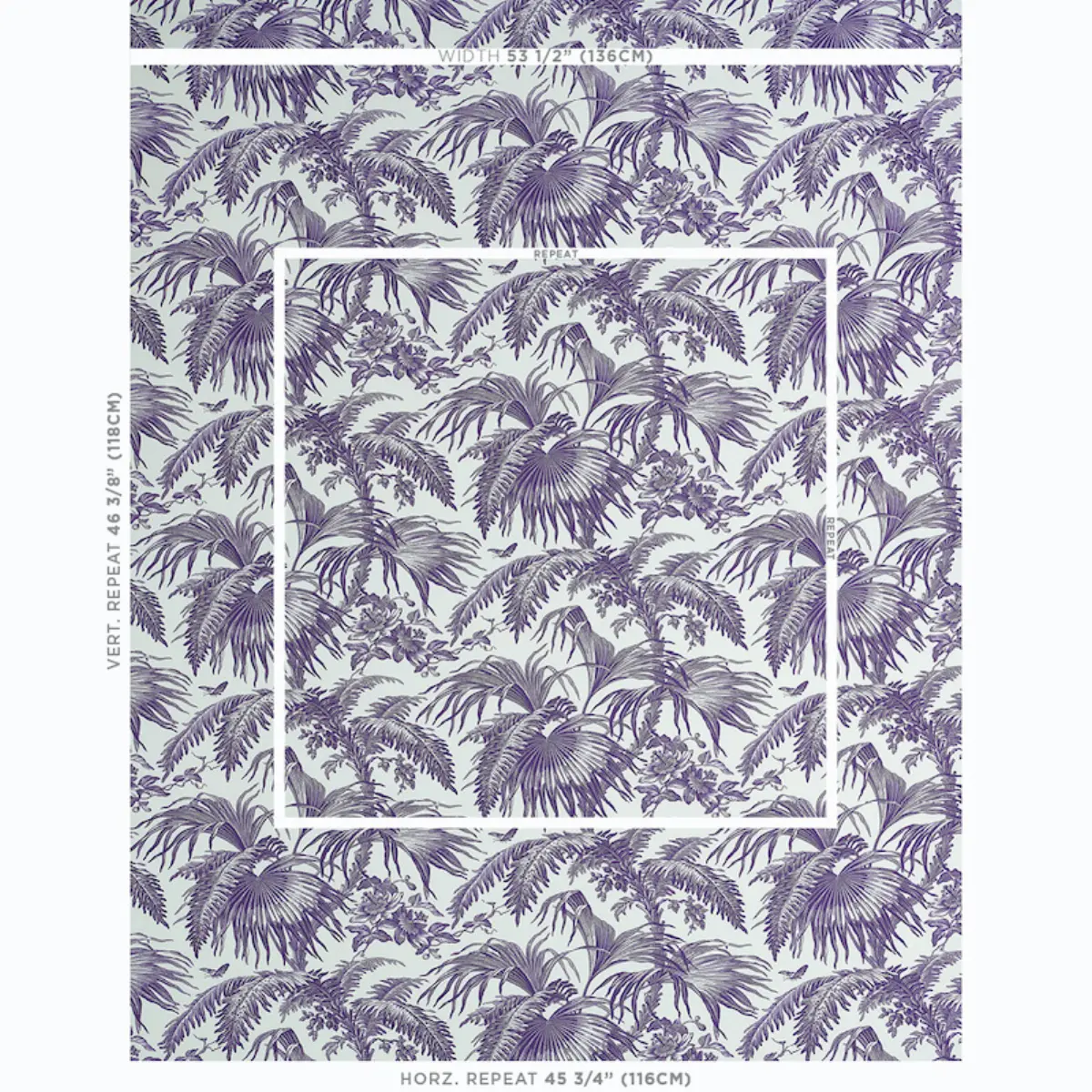 TOILE TROPIQUE_ PURPLE