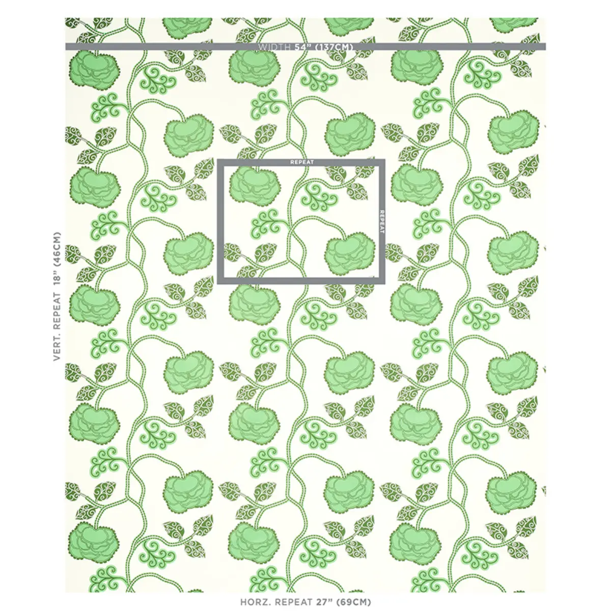 QUEEN FRUIT CHINTZ_ JADE