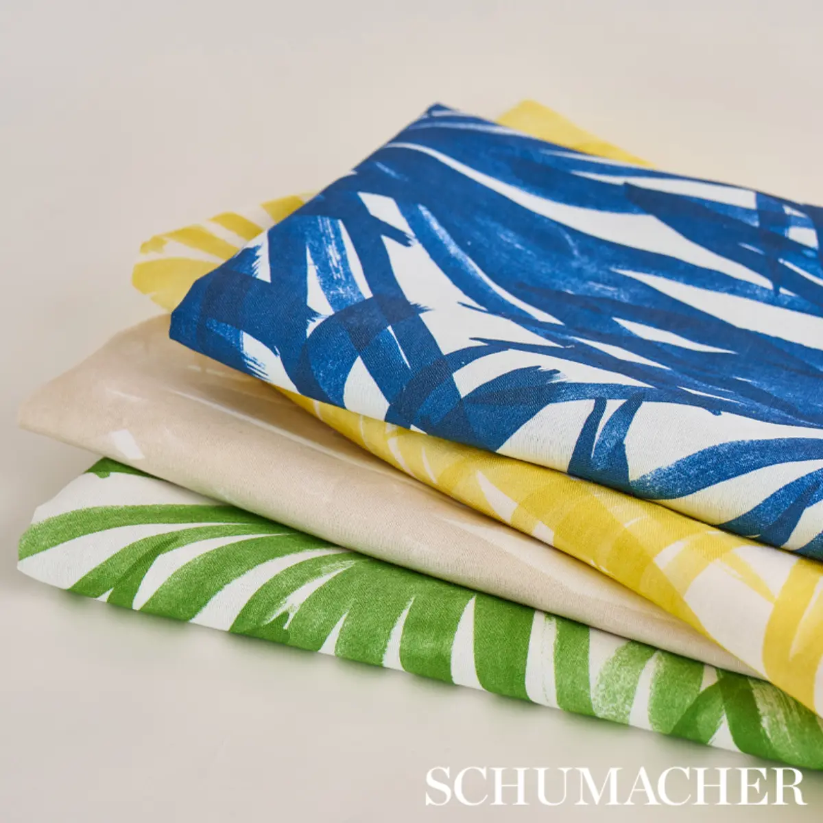 SUNLIT PALM LINEN_ BLUE