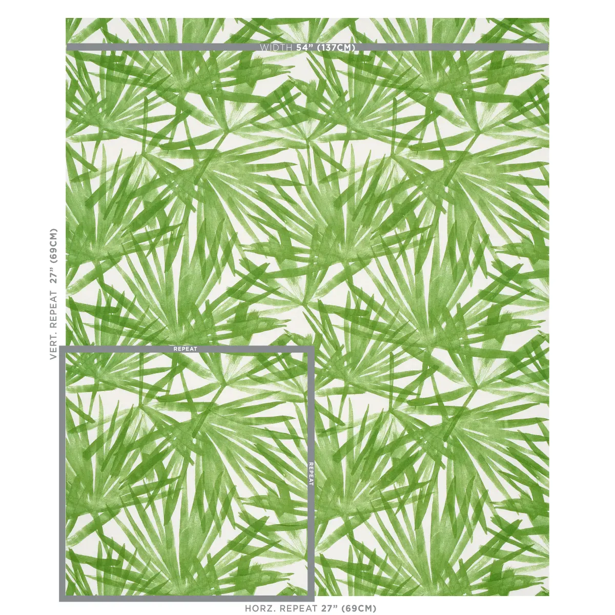 SUNLIT PALM LINEN_ GREEN