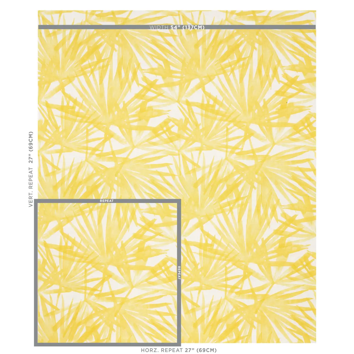 SUNLIT PALM LINEN_ YELLOW