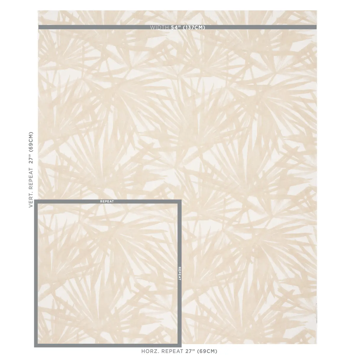 SUNLIT PALM LINEN_ SAND