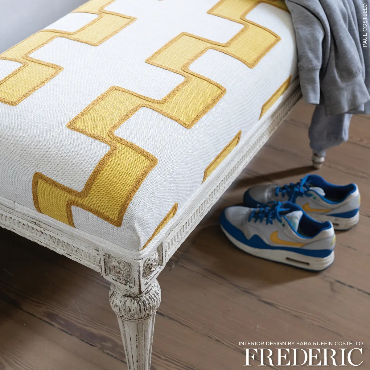 DIXON EMBROIDERED PRINT LINEN_ YELLOW