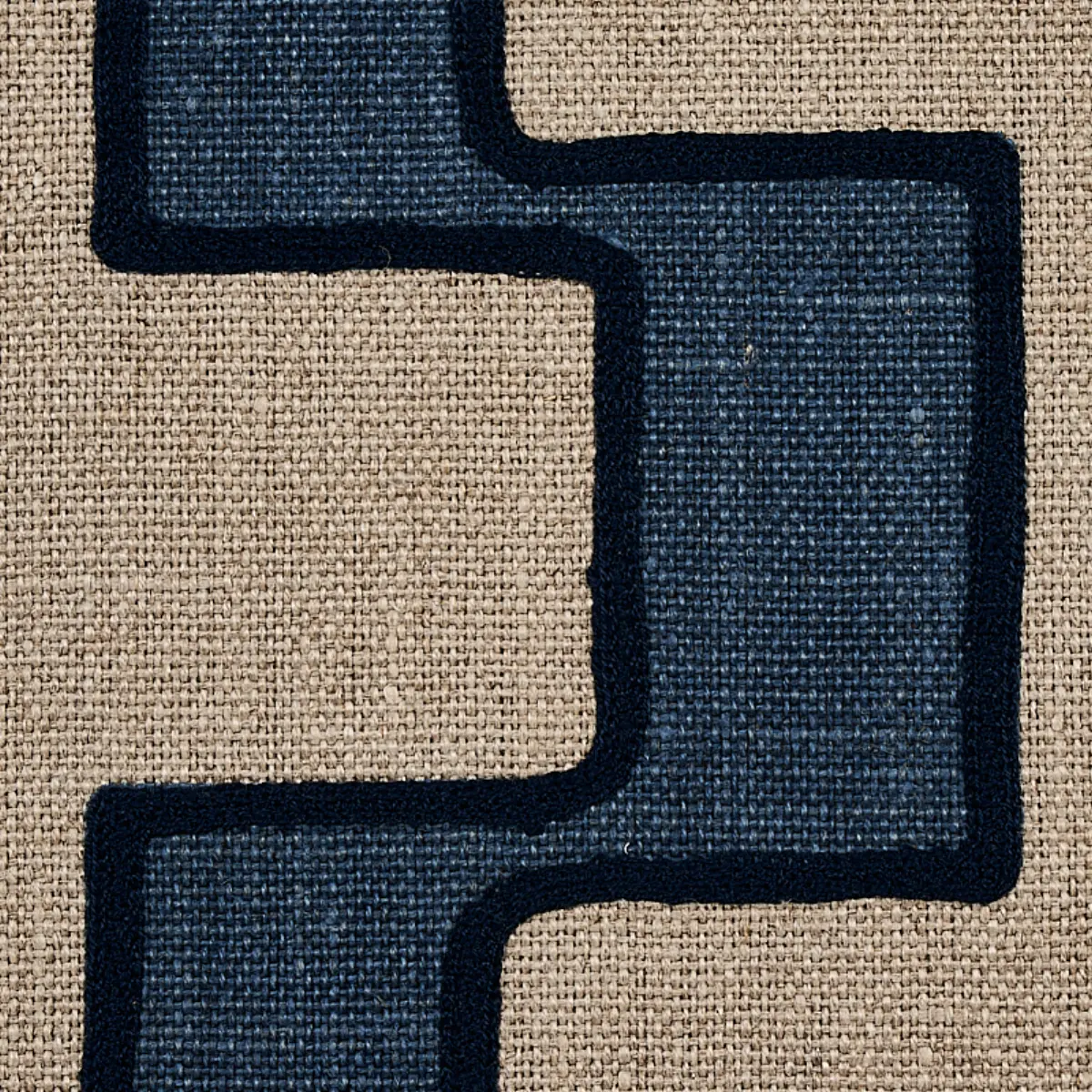 DIXON EMBROIDERED PRINT LINEN_ BLUE