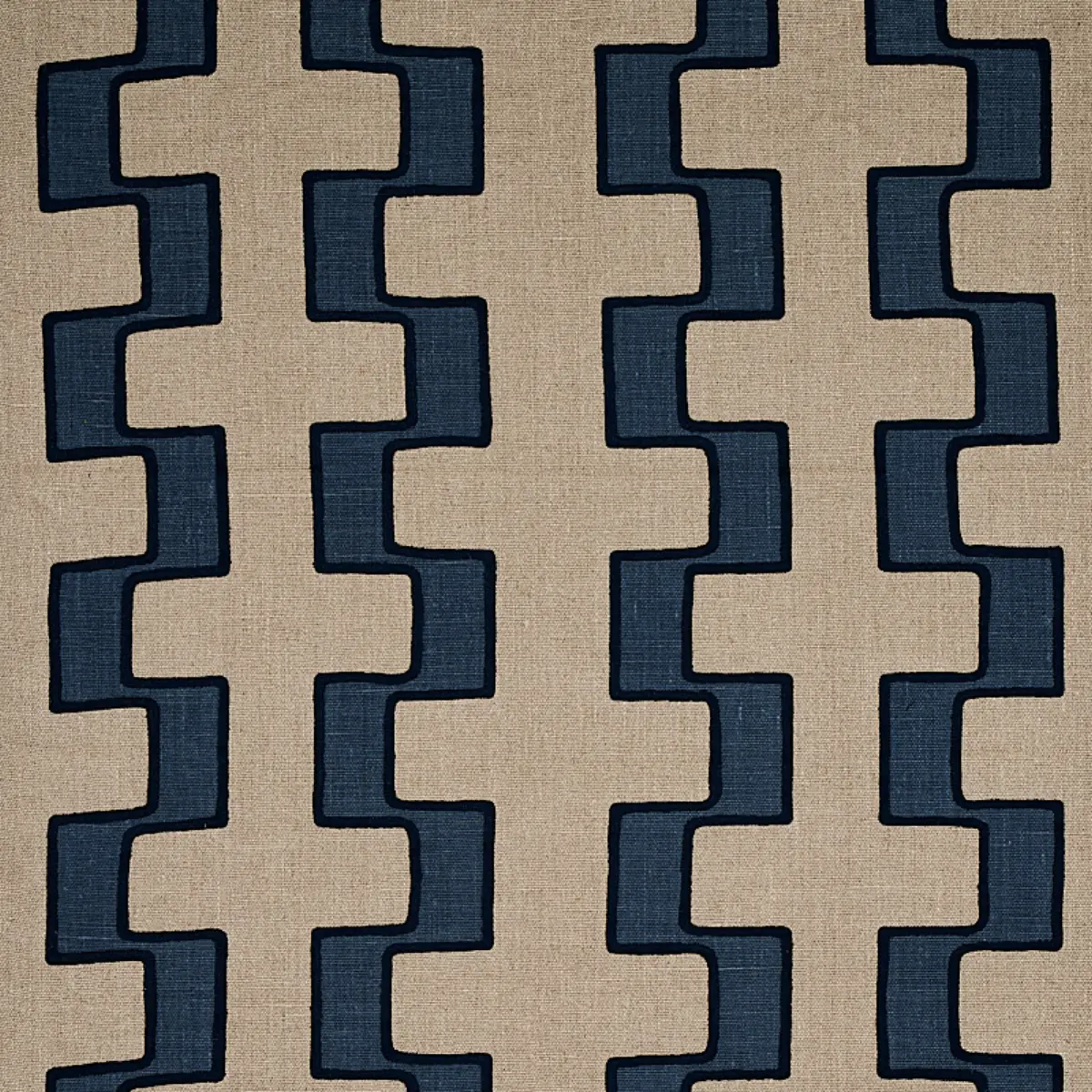 DIXON EMBROIDERED PRINT LINEN_ BLUE
