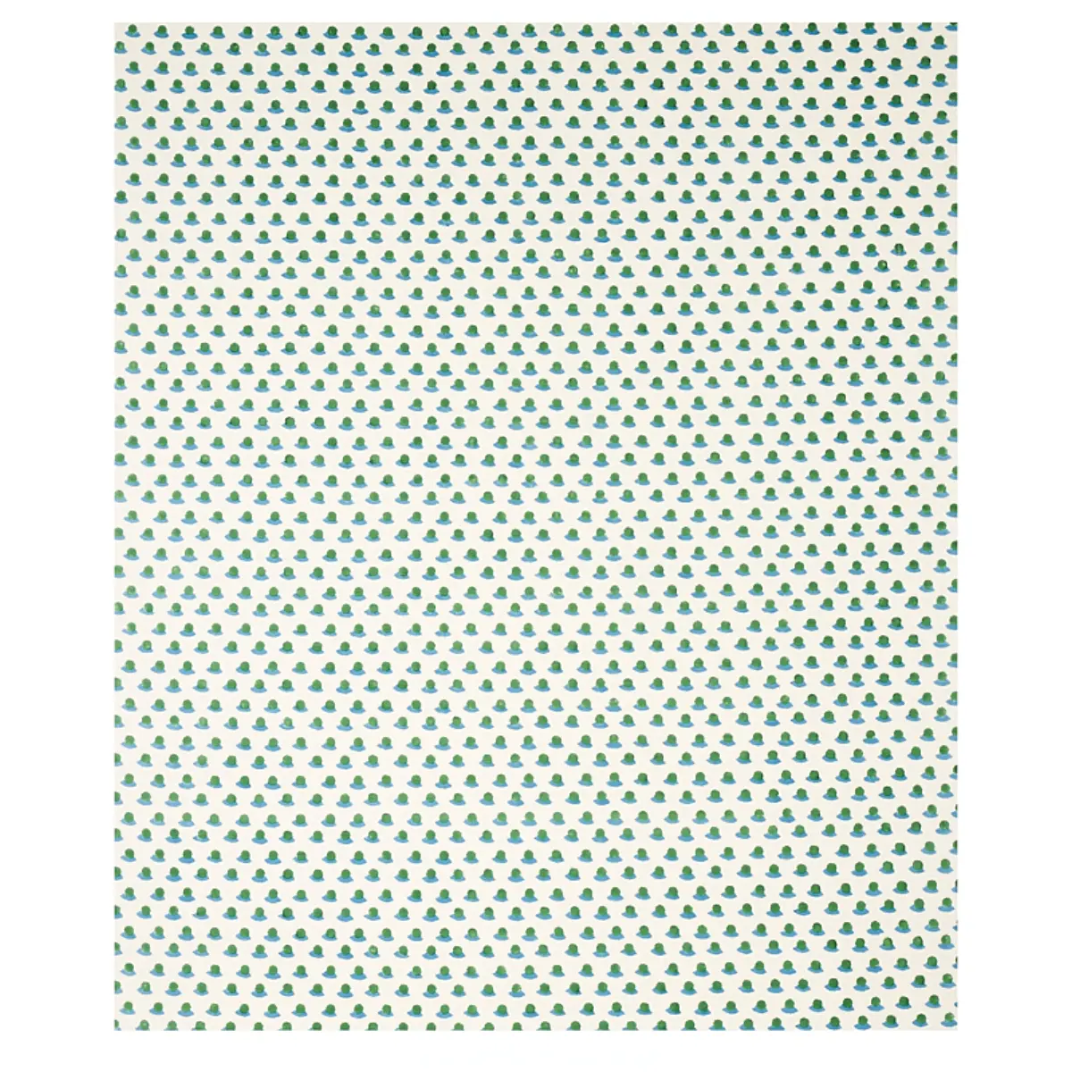 BERRY HAND BLOCK PRINT_ GRASS & SKY