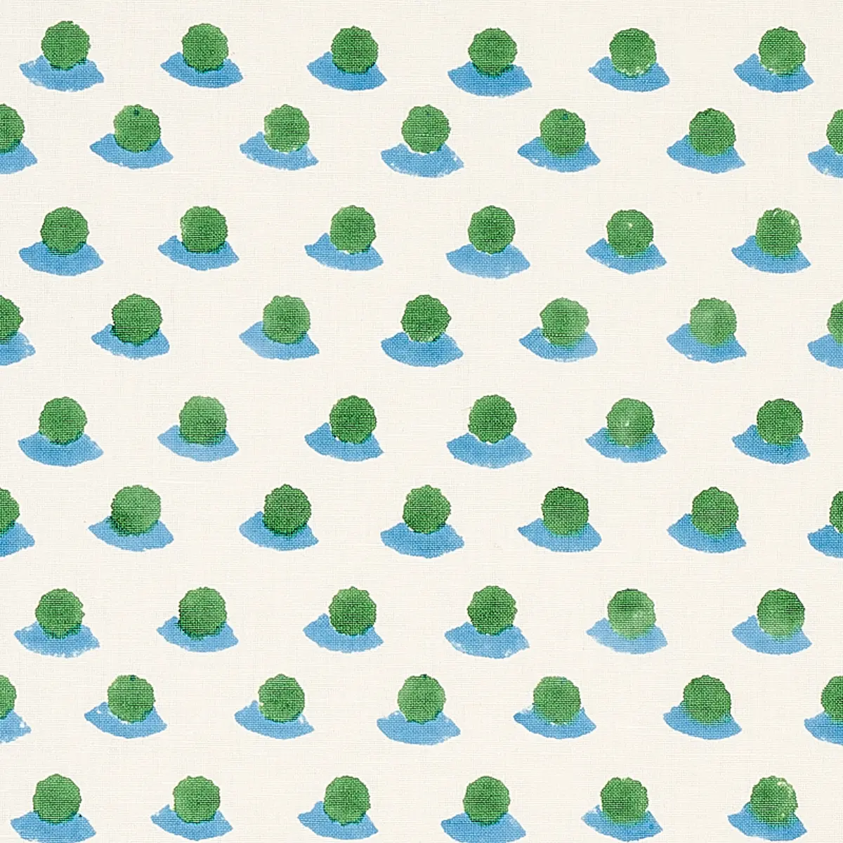 BERRY HAND BLOCK PRINT_ GRASS & SKY