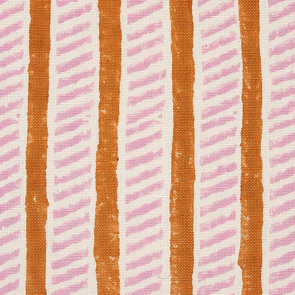 GARDEN PATH HAND BLOCK PRINT_ COPPER & ROSE