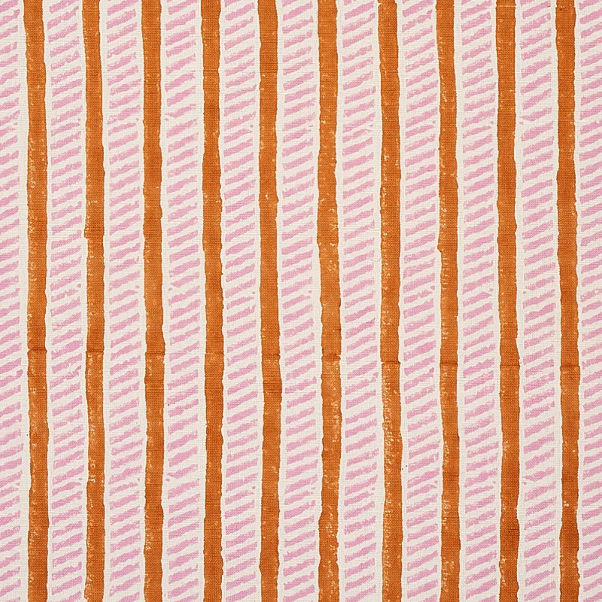 GARDEN PATH HAND BLOCK PRINT_ COPPER & ROSE