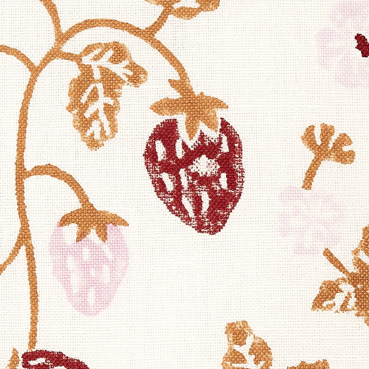STRAWBERRY HAND BLOCK PRINT_ COPPER