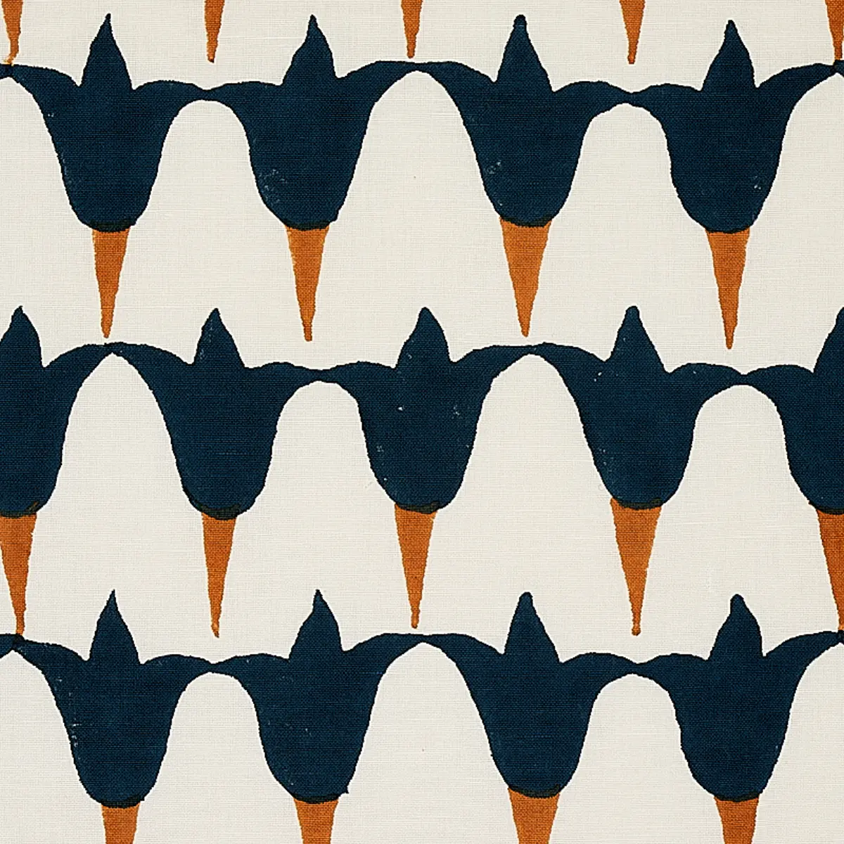 TULIP HAND BLOCK_ MIDNIGHT & COPPER