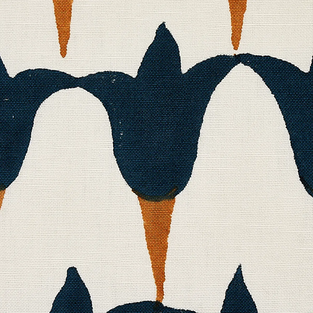 TULIP HAND BLOCK_ MIDNIGHT & COPPER