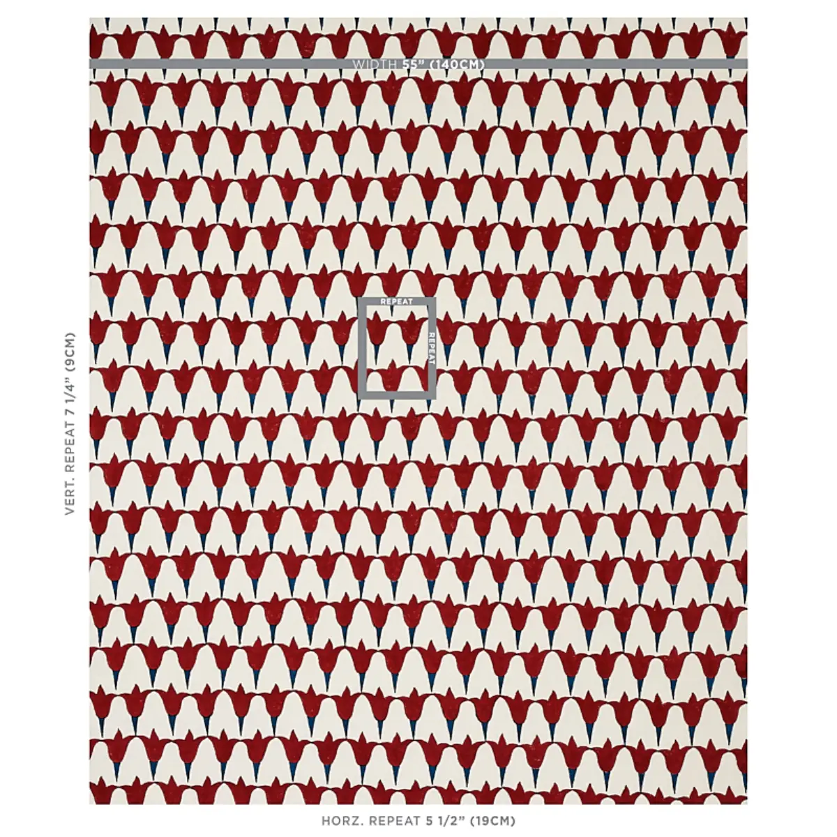 TULIP HAND BLOCK_ IRON & INDIGO