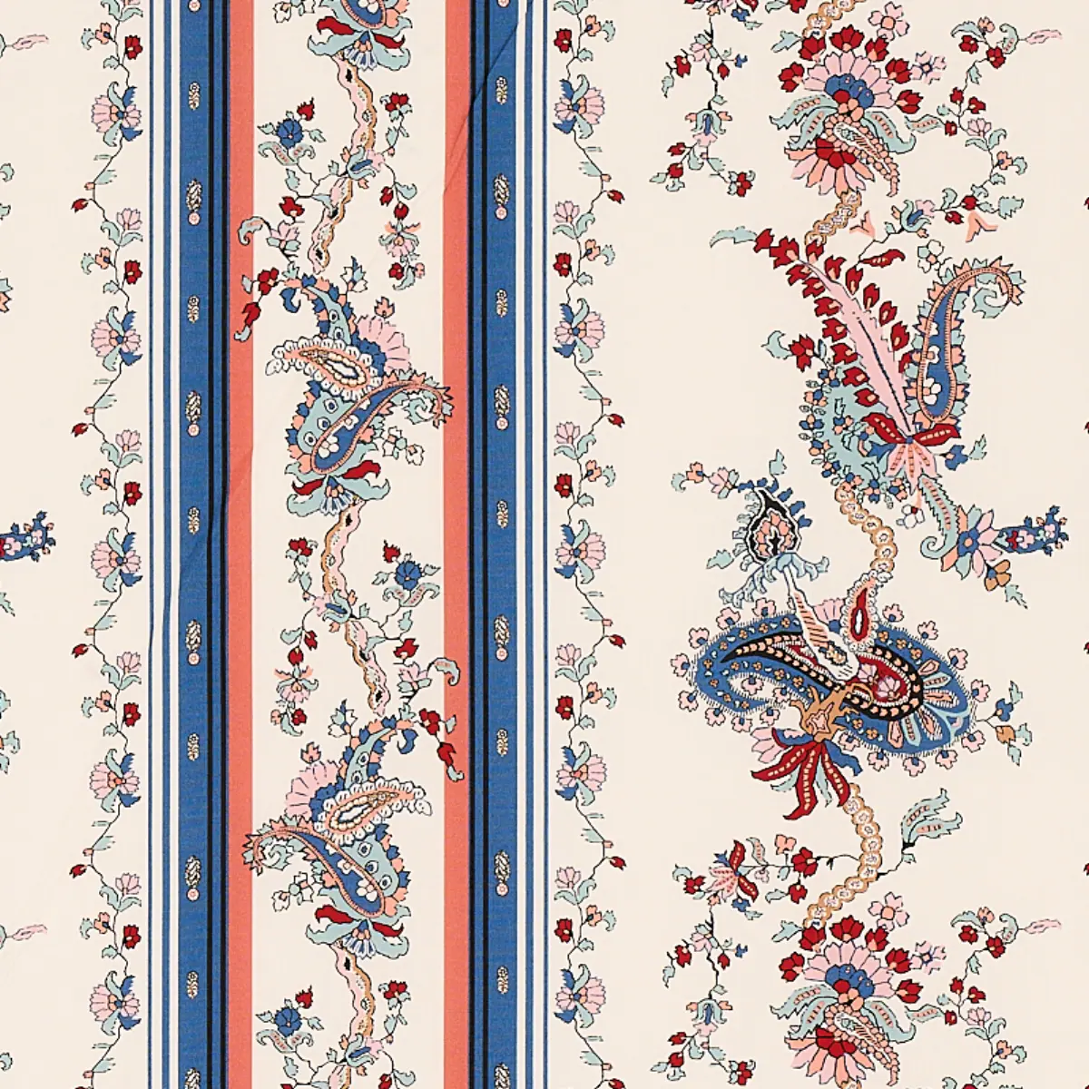ELENA PAISLEY STRIPE_ BLUE