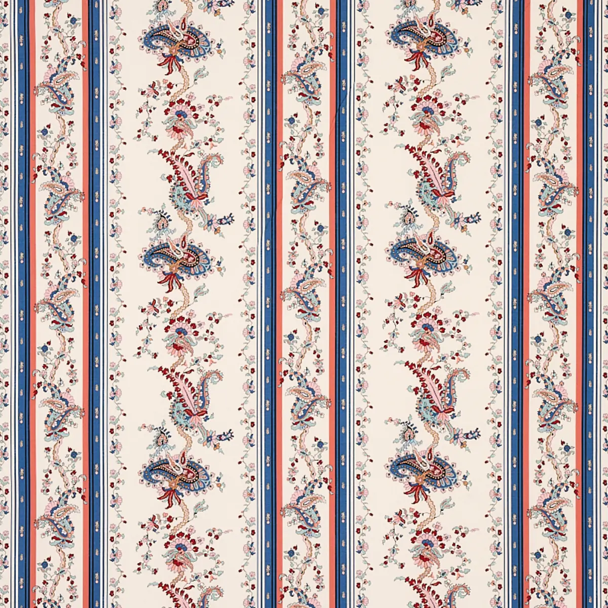 ELENA PAISLEY STRIPE_ BLUE
