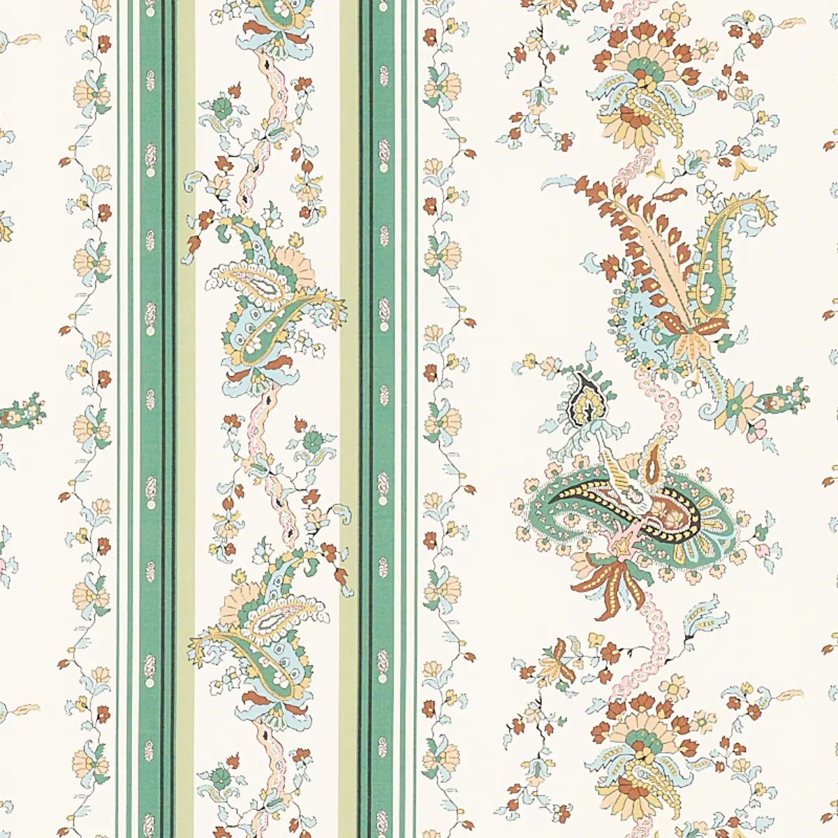 ELENA PAISLEY STRIPE_ GREEN