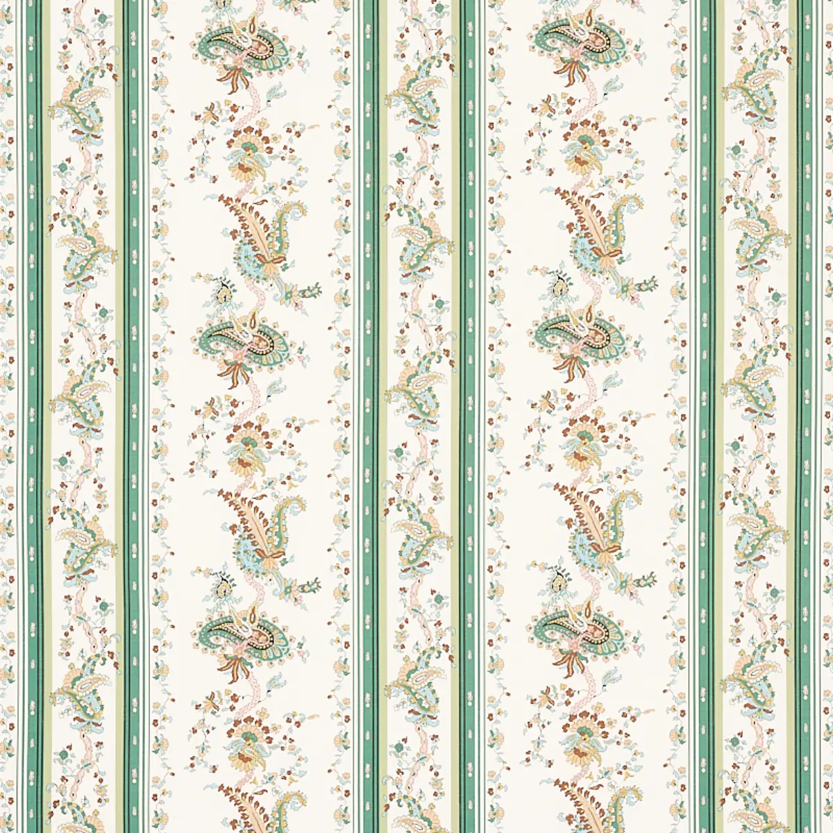ELENA PAISLEY STRIPE_ GREEN