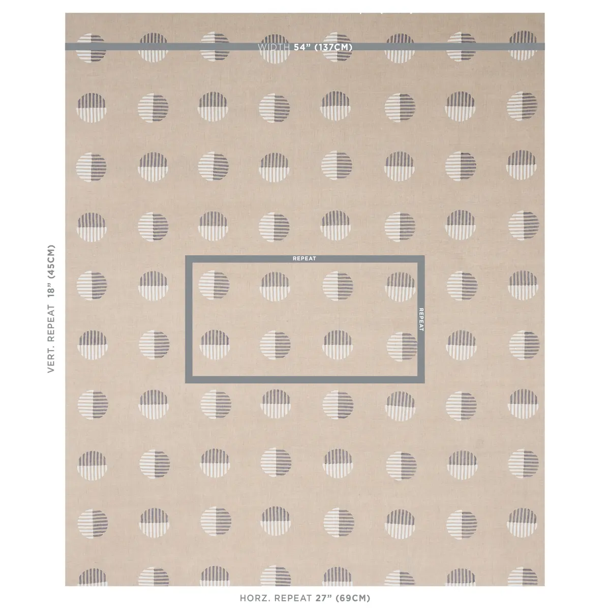 ANDO HAND BLOCK PRINT_ IVORY & CHARCOAL ON NATURAL