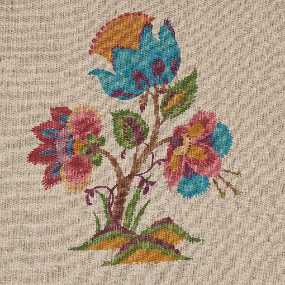 ASHFORD LINEN_ MULBERRY AND NATURAL