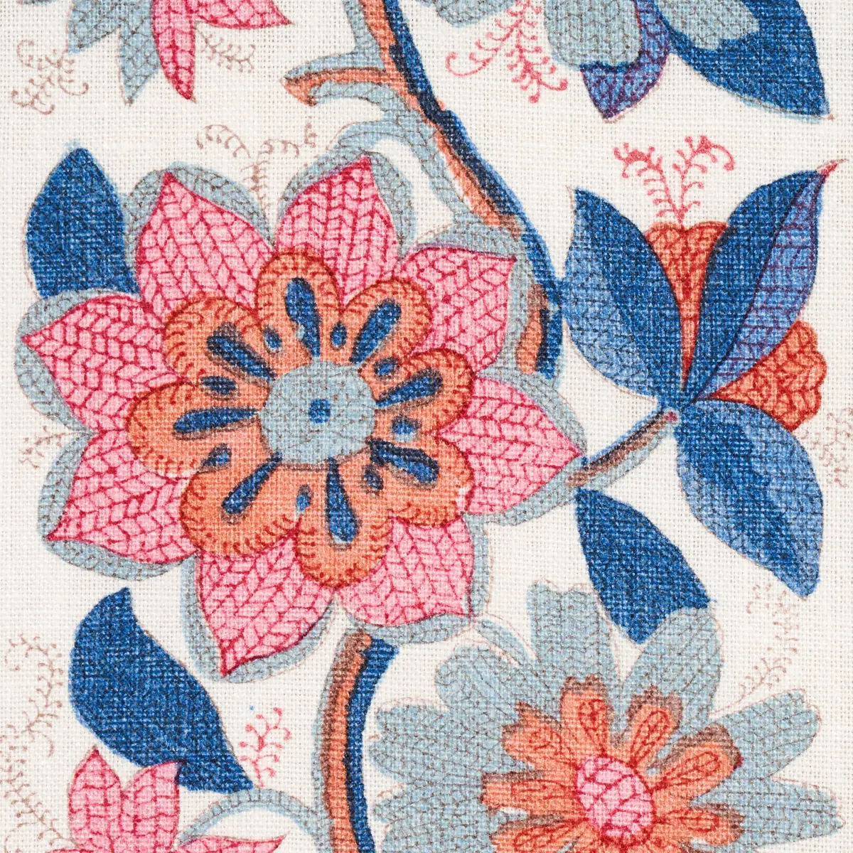 INDALI BORDERED LINEN_ ROSE AND INDIGO