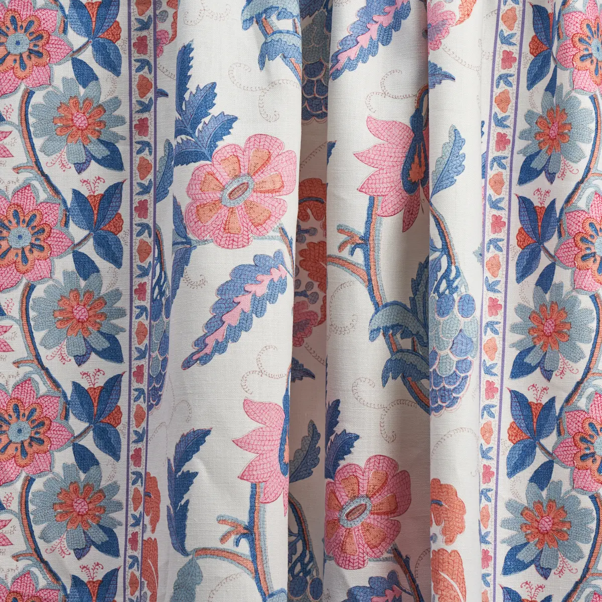 INDALI BORDERED LINEN_ ROSE AND INDIGO
