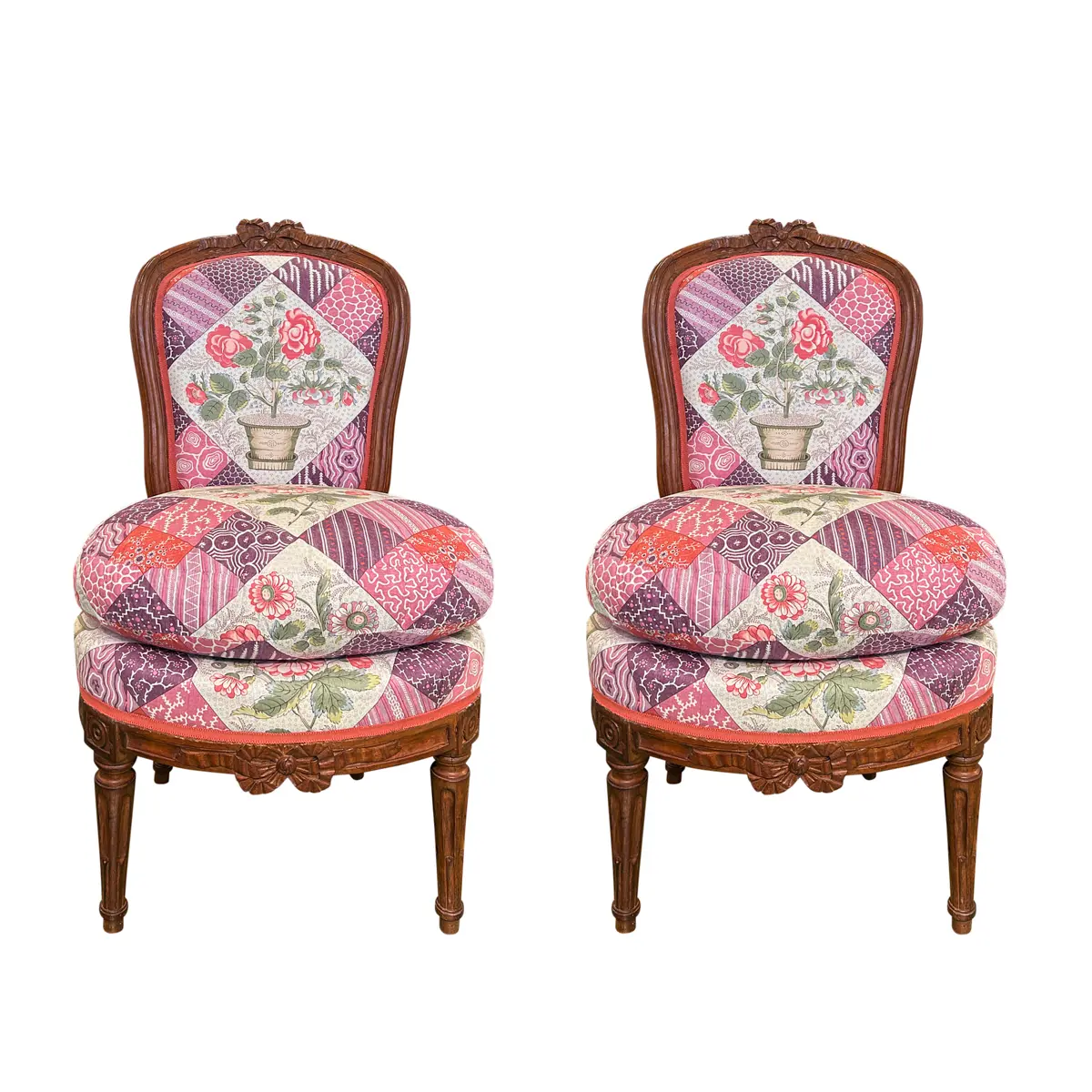 CALDWELL PATCHWORK CHINTZ_ FUCHSIA AND PLUM