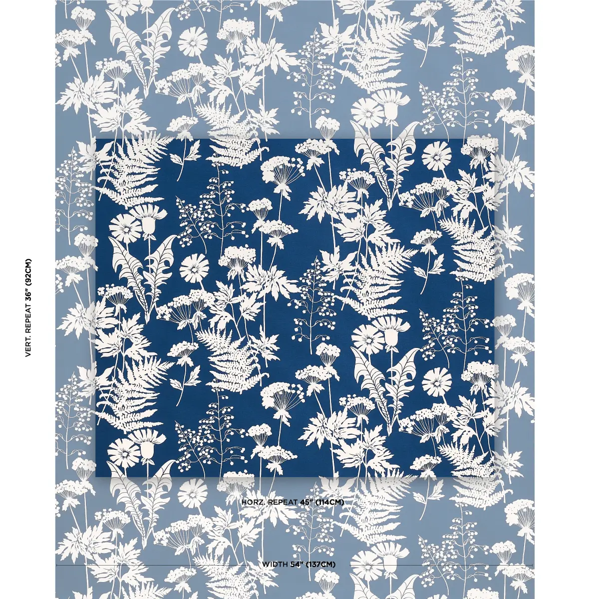 SPRING FLORAL INDOOR/OUTDOOR_ NAVY