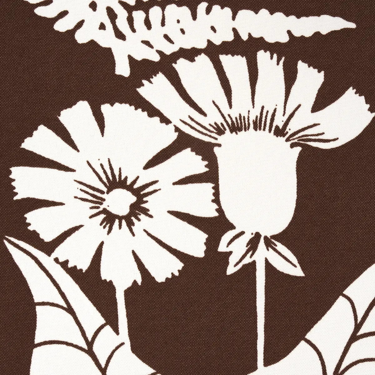 SPRING FLORAL INDOOR/OUTDOOR_ BROWN