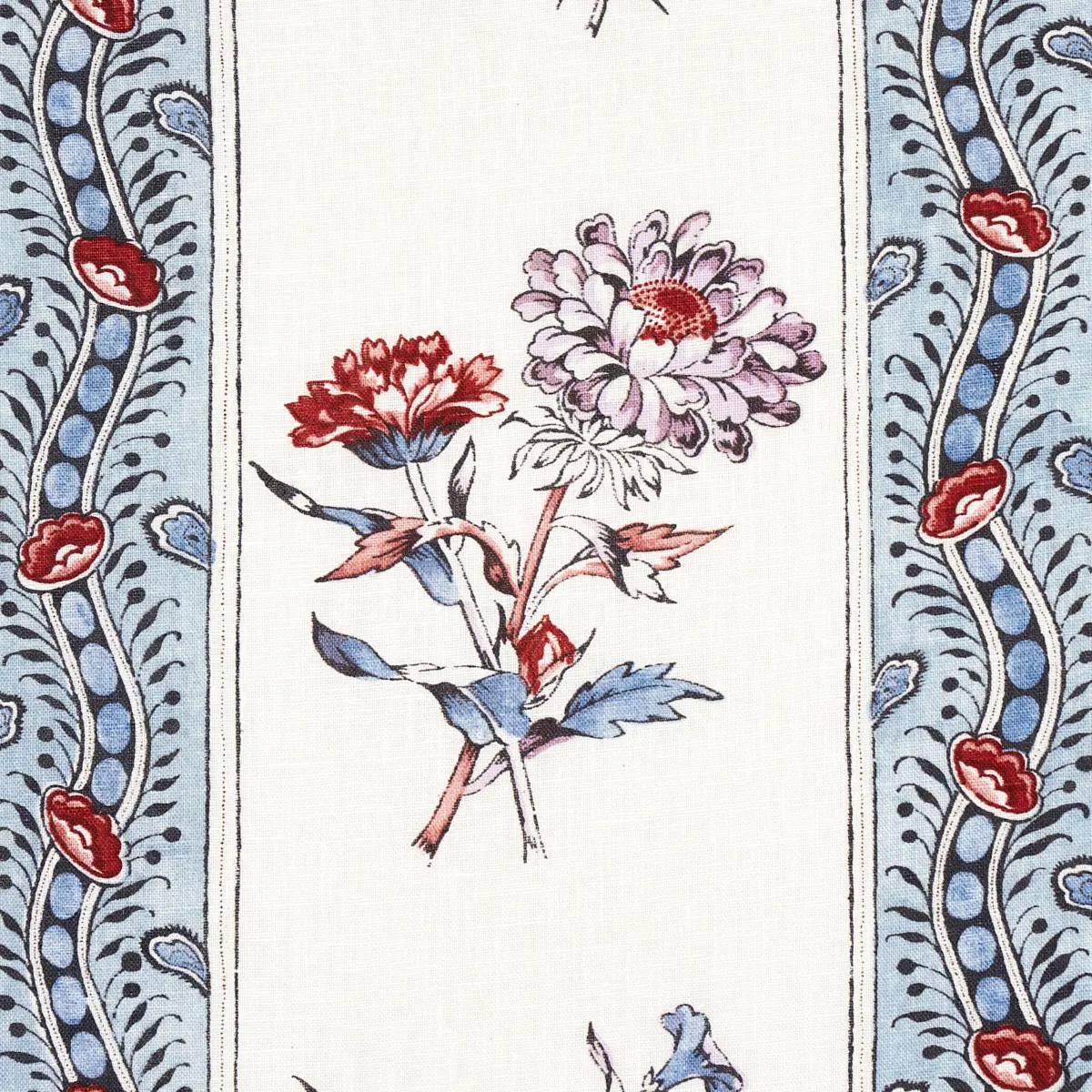 ARIANA FLORAL STRIPE_ PEARLWARE BLUE
