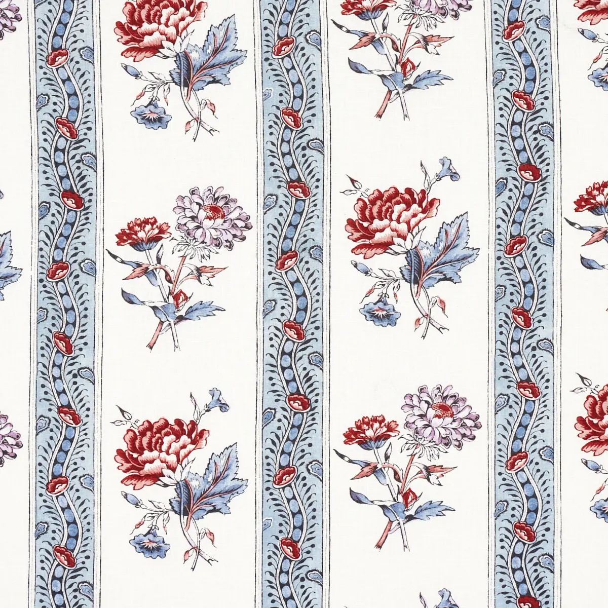ARIANA FLORAL STRIPE_ PEARLWARE BLUE