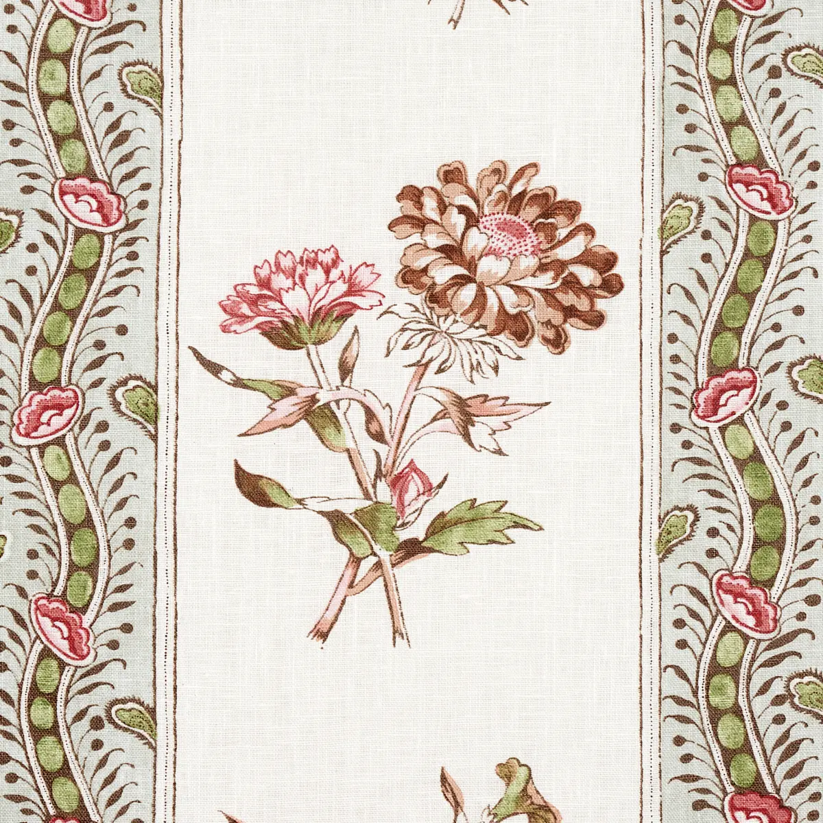 ARIANA FLORAL STRIPE_ FAMILLE ROSE
