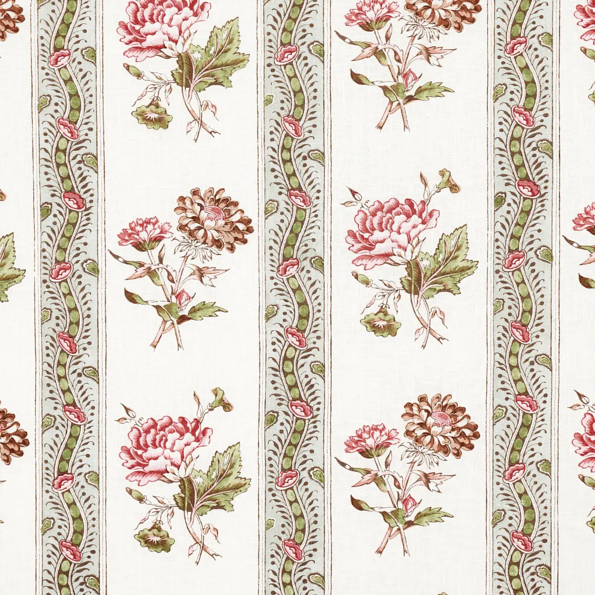 ARIANA FLORAL STRIPE_ FAMILLE ROSE