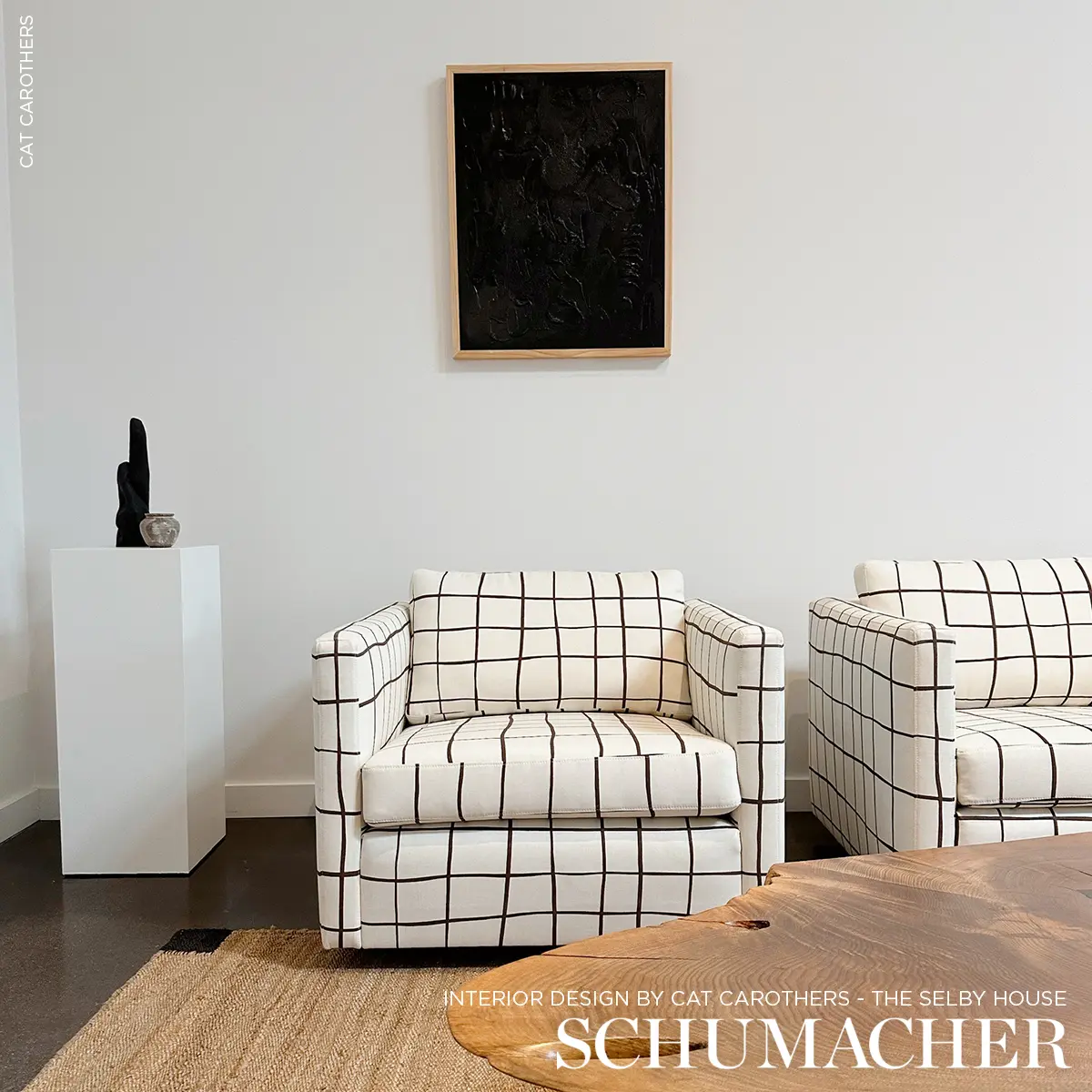 PAINTERLY WINDOWPANE_ BLACK