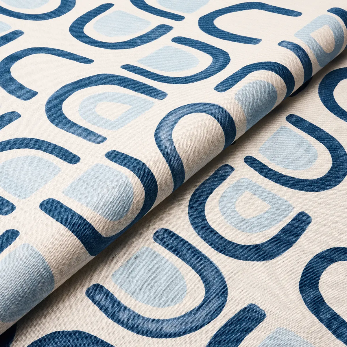 THRESHOLD PRINTED LINEN_ LAPIS