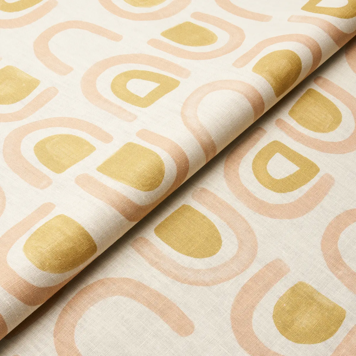 THRESHOLD PRINTED LINEN_ SALT & OCHRE